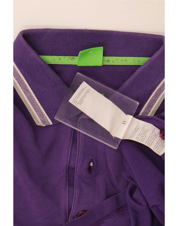 Tricou polo Hugo Boss pentru bărbați din bumbac violet mediu