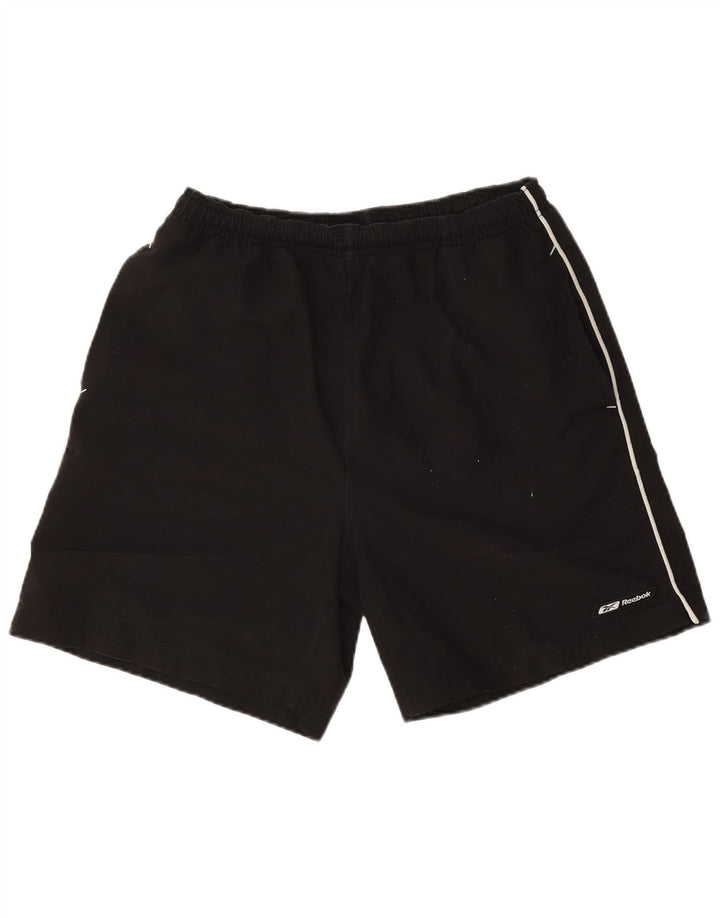 Pantaloni scurți de înot Reebok pentru bărbați, poliester mediu negru