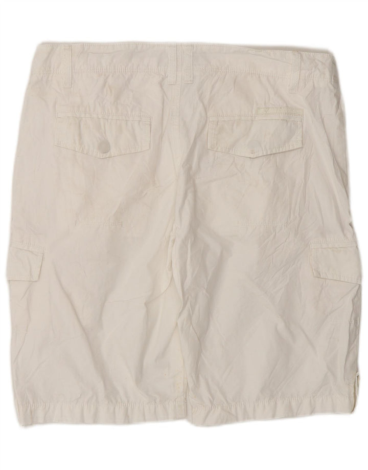 Pantaloni scurți cargo Calvin Klein pentru bărbați W32, bumbac alb mediu