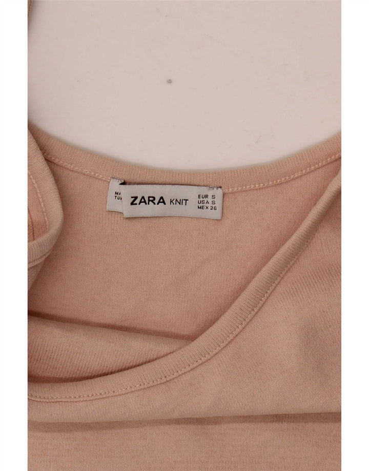 Top Crop pentru femei Zara UK 8 Small Pink