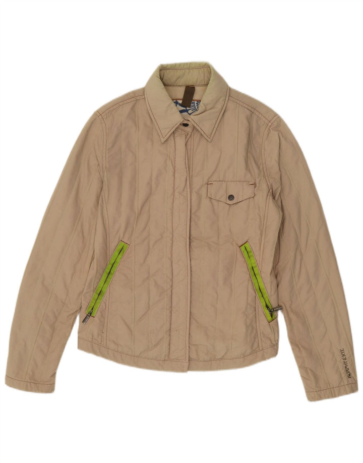 Jachetă Bomber pentru femei Murphy & Nye UK 12 Medium Bej Poliamidă