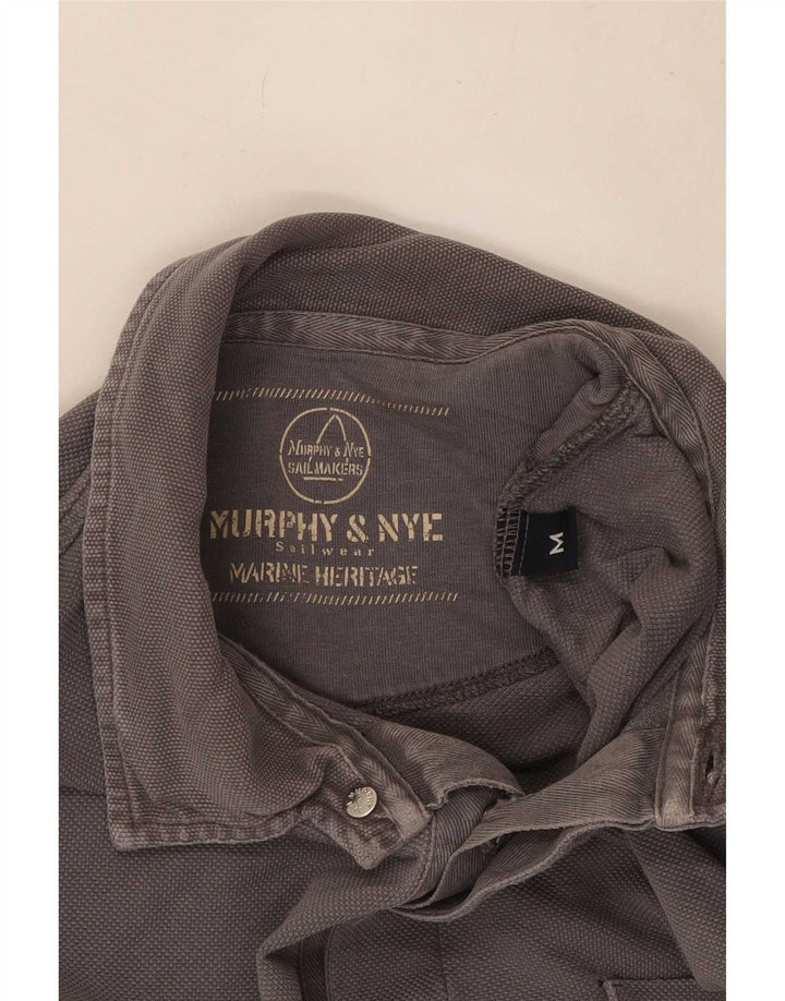 Cămașă polo cu mânecă lungă pentru bărbați Murphy & Nye Sailmakers, gri mediu