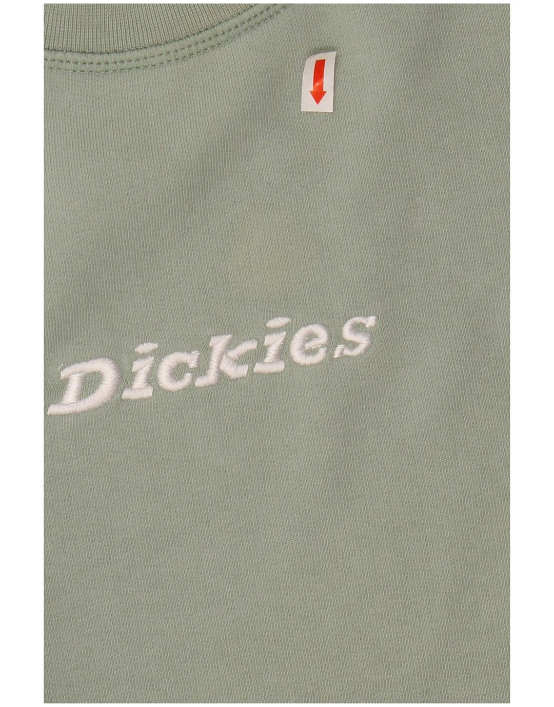 Pulover pentru femei DICKIES, crop supradimensionat, cu grafică, UK 14, verde mediu