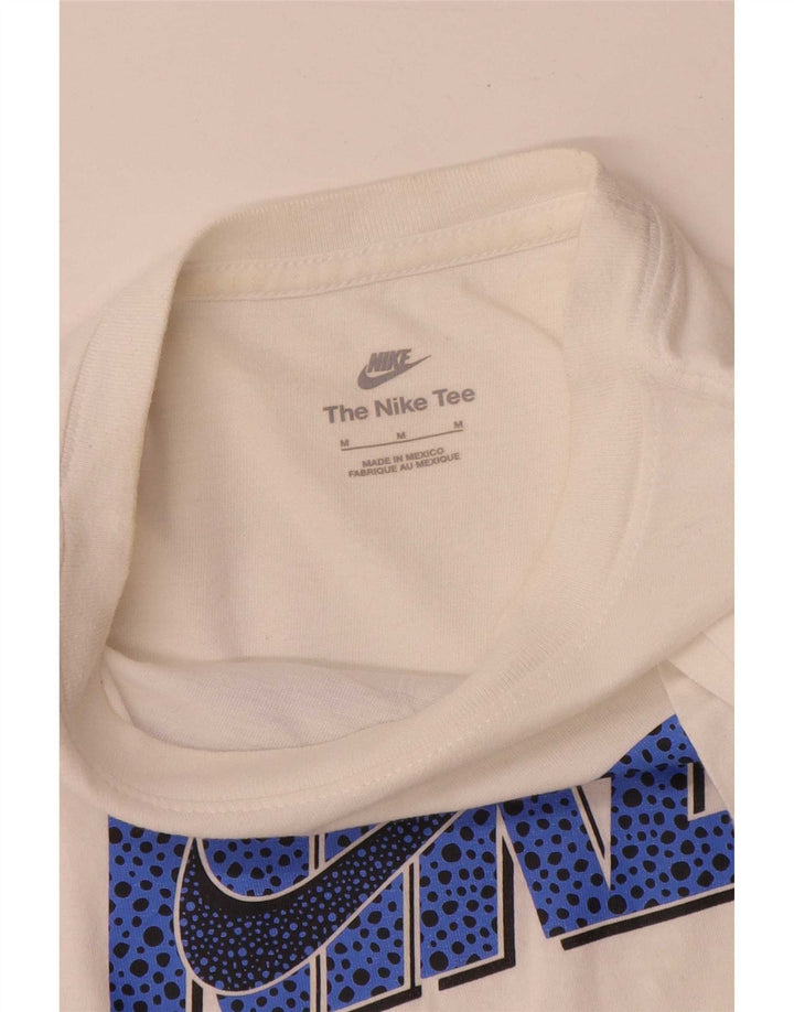 Tricou grafic Nike Fete Top 10-11 Ani Mediu Alb