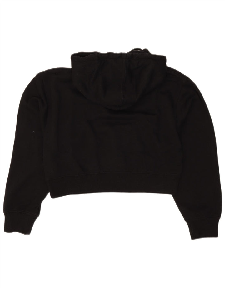 Pulover pentru damă Zara Crop Hoodie UK 14 Poliester mediu negru