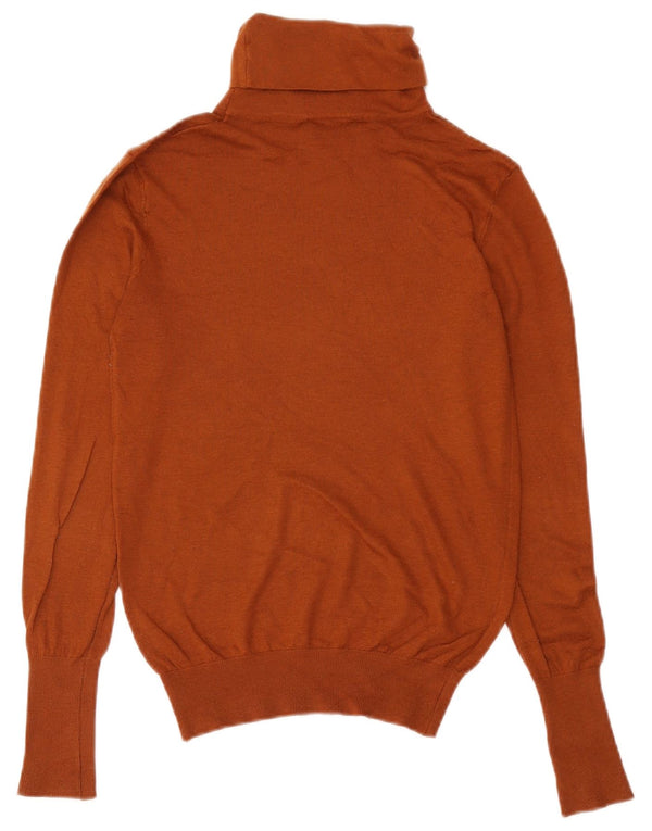 Pulover pentru femei cu gât rulat Zara UK 12 maro mediu