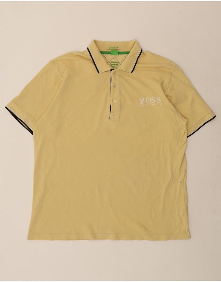 Tricou polo HUGO BOSS pentru bărbați 2XL Galben