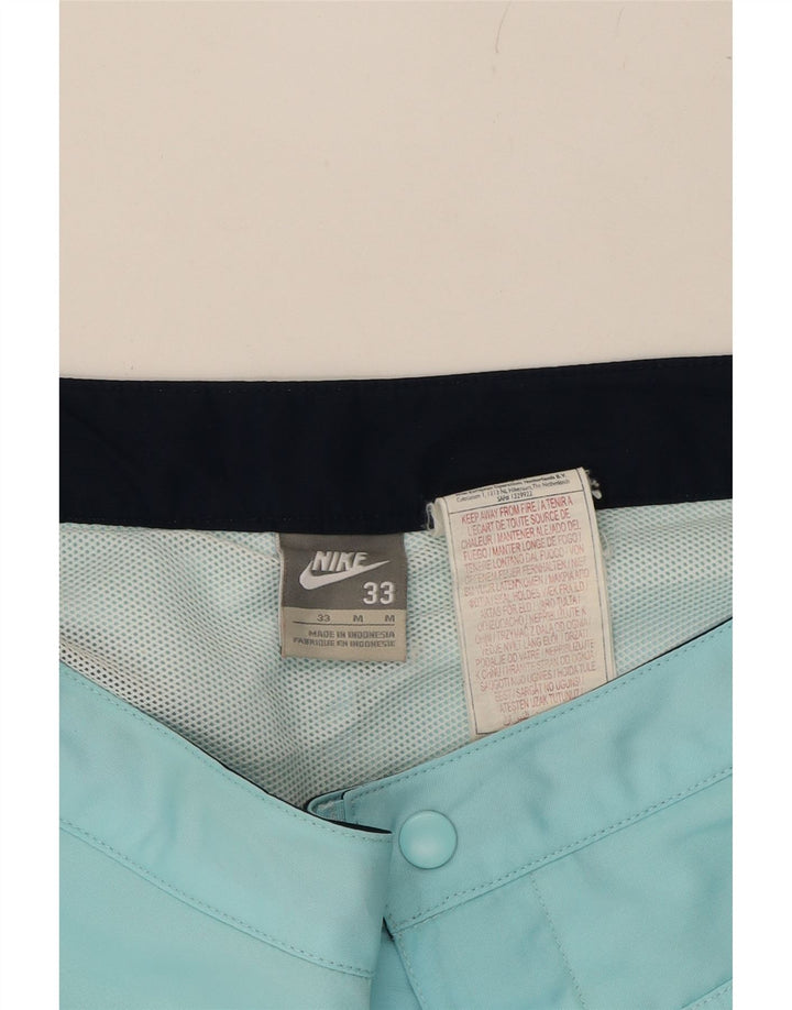 NIKE Mens Swimming Shorts Medium W33  Turquoise Colourblock Polyester Vintage Nike and Second-Hand Nike from Messina Hembry 