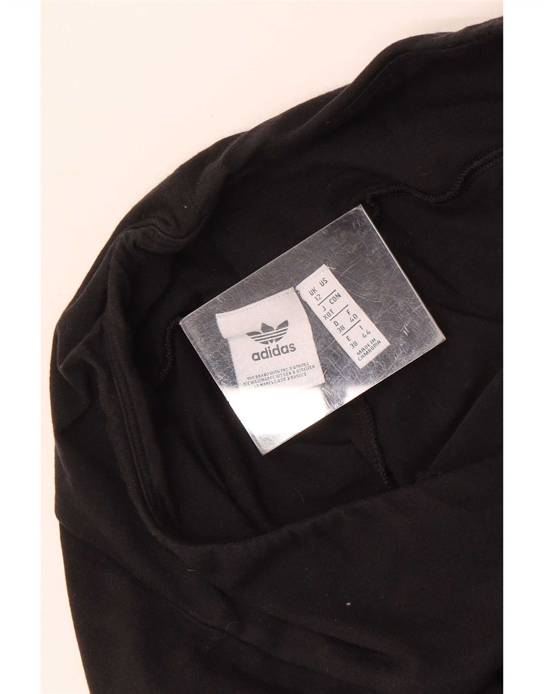 Leggings grafic Adidas pentru femei UK 12 Medium Black