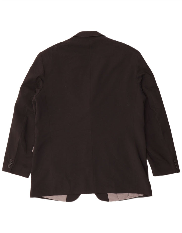 Jachetă pentru bărbați Marks & Spencer cu 3 nasturi, UK 44 XL, poliester negru