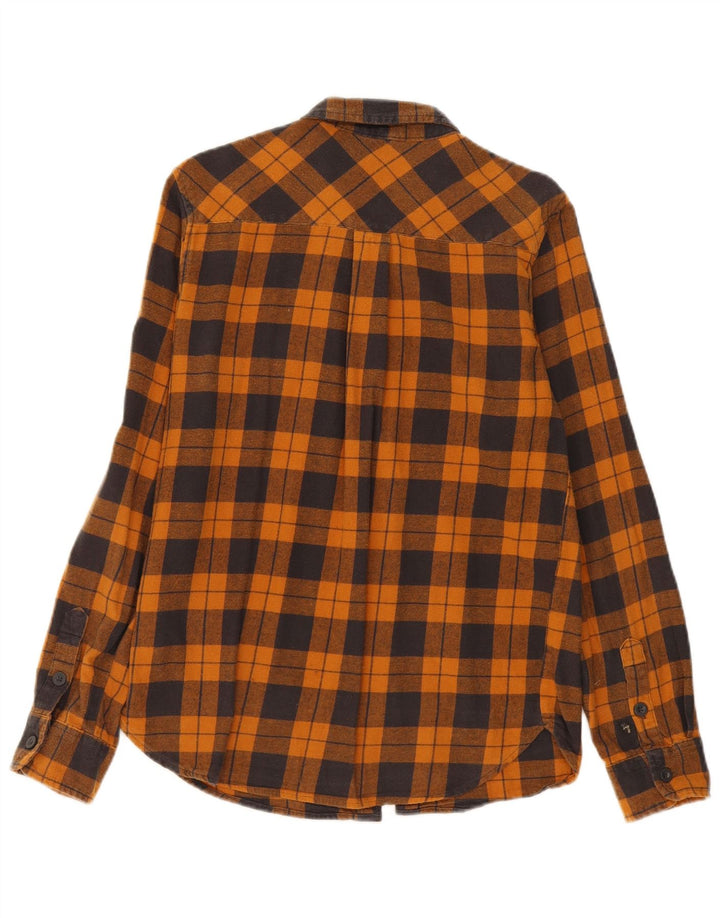 Cămașă de flanel pentru bărbați Mountain Warehouse, bumbac cu carouri portocaliu mediu