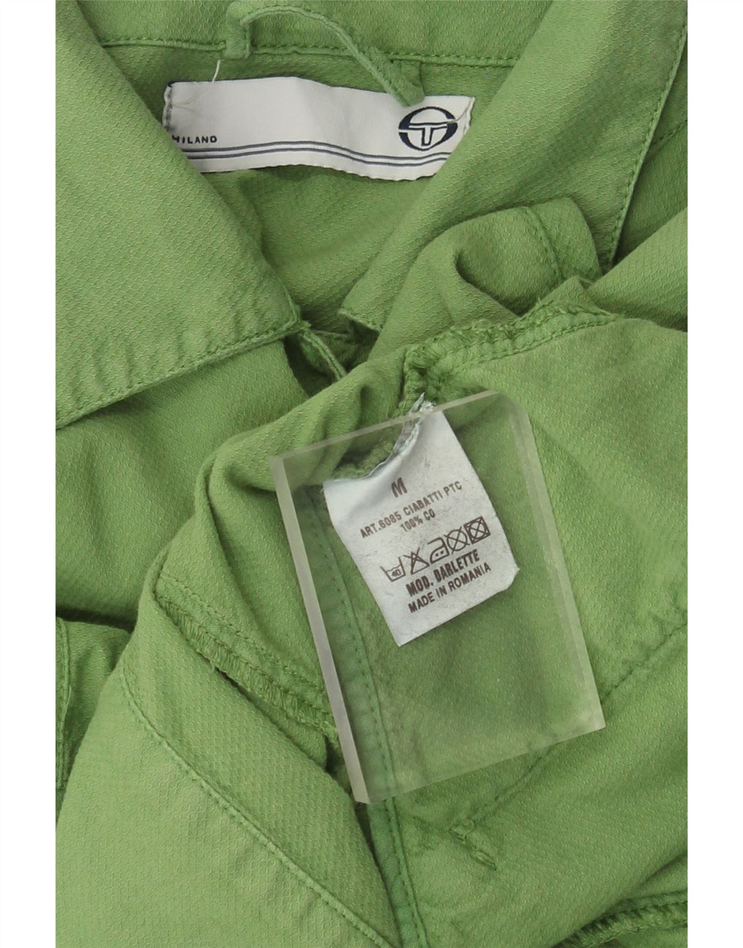 Sergio Tacchini Jachetă pentru femei Milano Crop Utility UK 12 Bumbac verde mediu