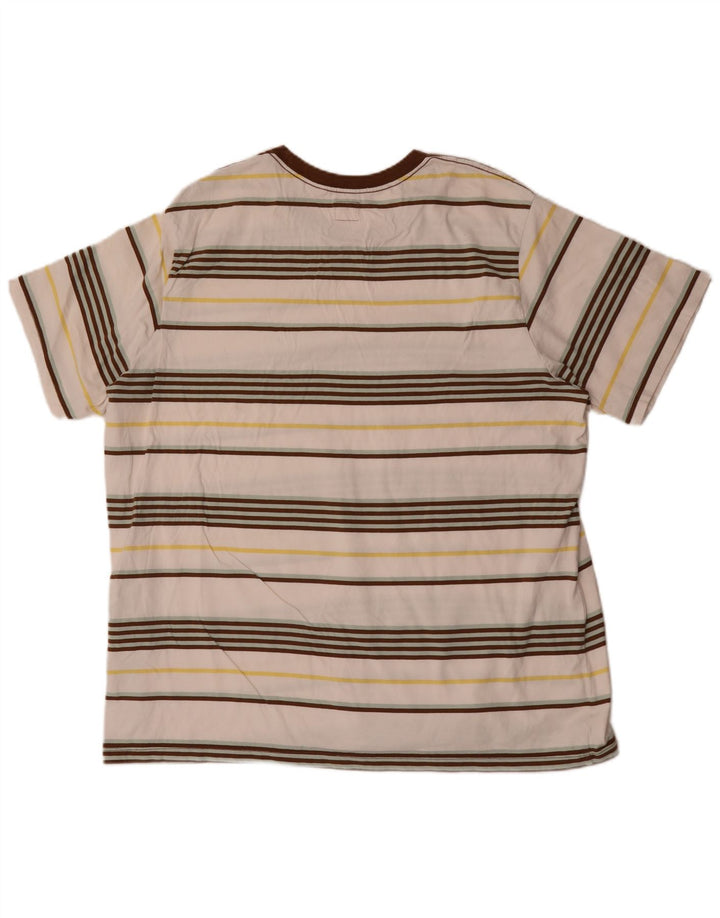 Tricou pentru bărbați Levi's Top 2XL din bumbac cu dungi alb