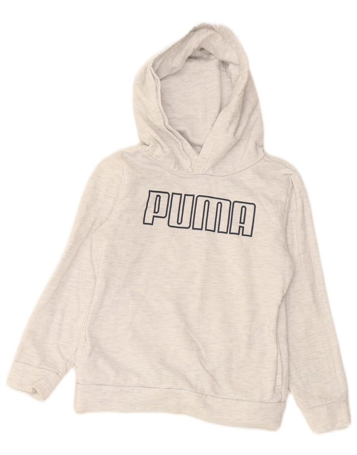 Pulover pentru fete PUMA Graphic Hoodie 6-7 ani bumbac gri