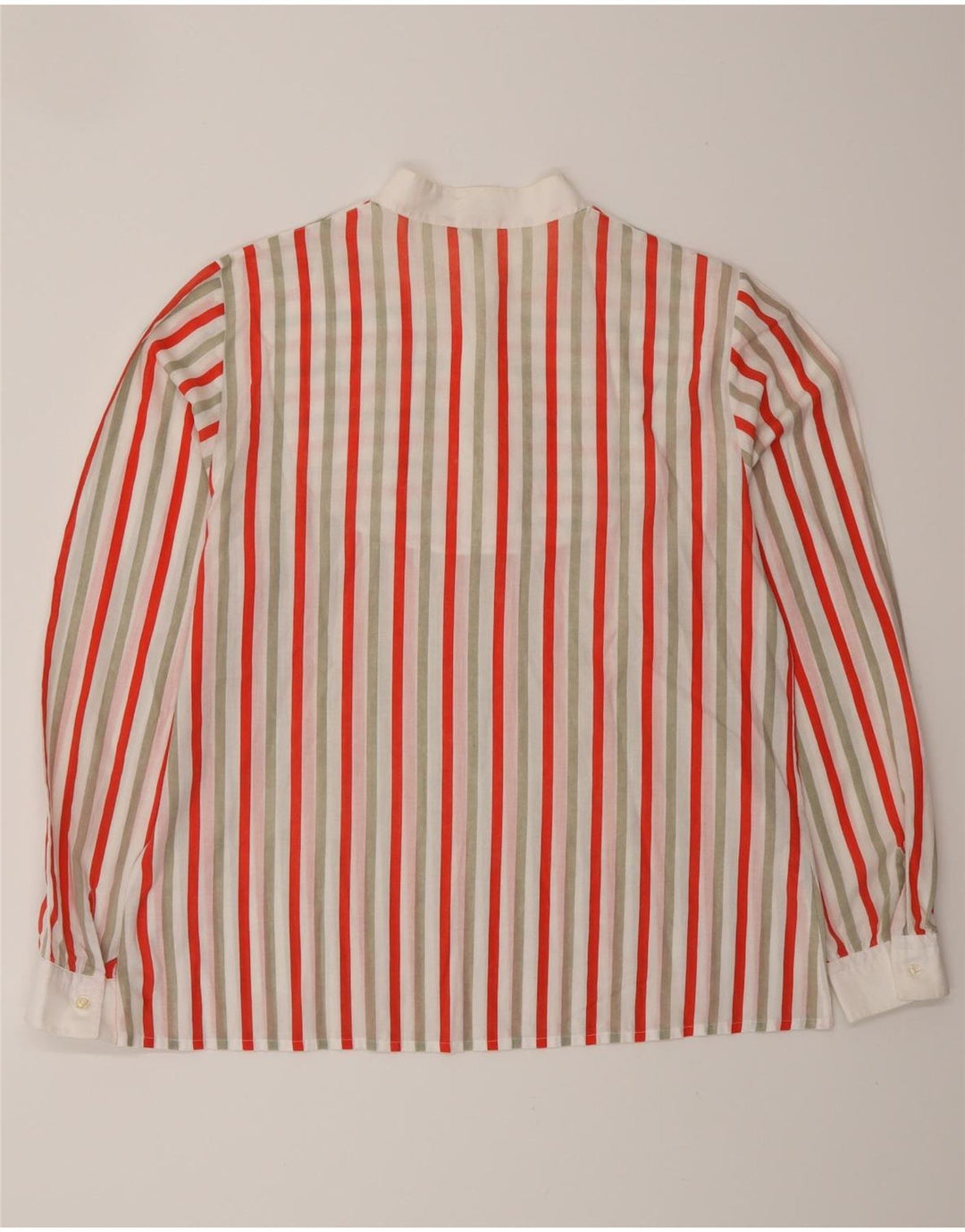 Cămașă pulover pentru femei VINTAGE UK 16 Poliester cu dungi mari, multicolore