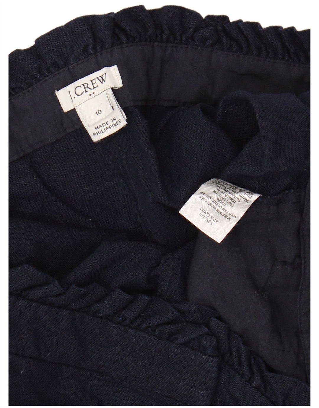 Pantaloni scurti chino cu talie înaltă pentru femei J. CREW US 10 Large W30 In Bluemarin