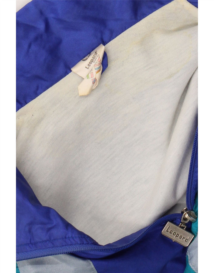 Jachetă de trening pentru bărbați Leopard Marea Britanie 42/44, mare, albastru, nailon color bloc