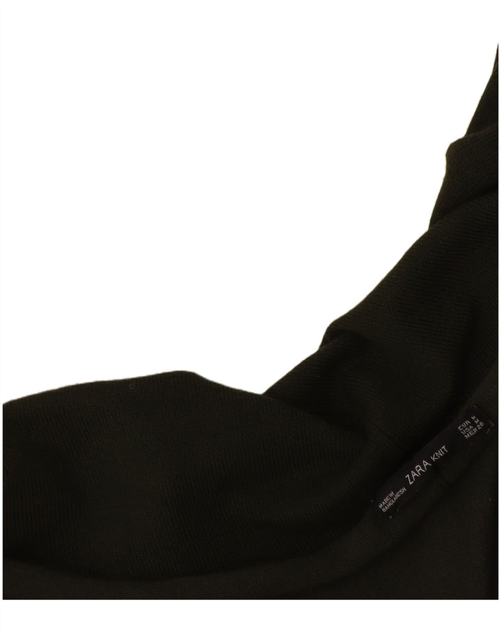Pulover cardigan deschis supradimensionat pentru femei Zara UK 14 Medium Khaki
