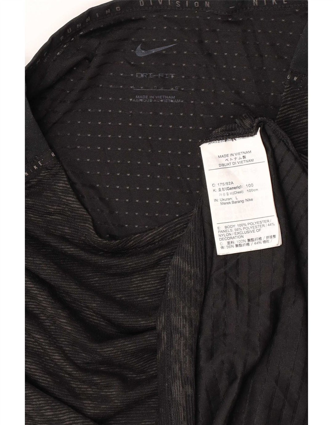Tricou Nike pentru femei Dri Fit cu model abstract Top UK 14 Large Black