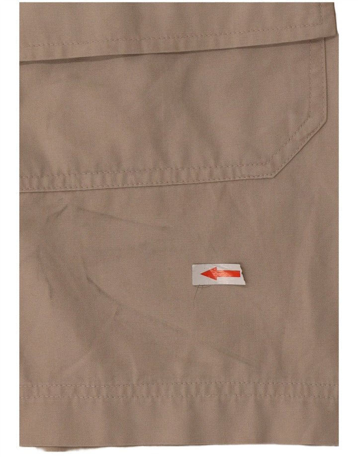 Pantaloni scurți cargo vintage pentru bărbați, medii W32, bumbac, bej