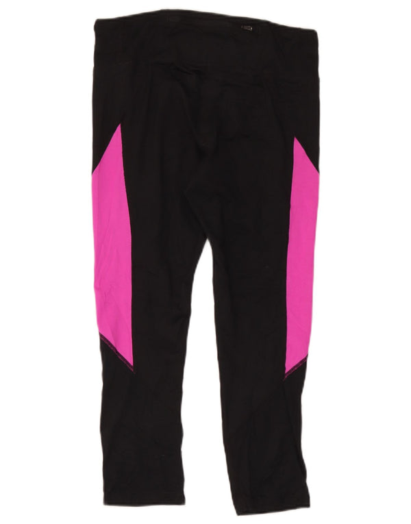 Leggings Nike Dri Fit pentru femei UK 12 Medium Black Colorblock Poliester
