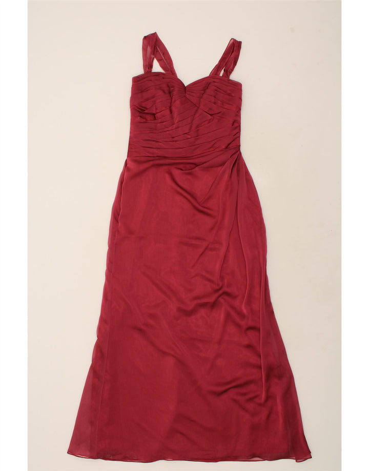 BELSOIE Womens Sleeveless Maxi Dress UK 14 Medium Red Polyester Vintage Belsoie and Second-Hand Belsoie from Messina Hembry 