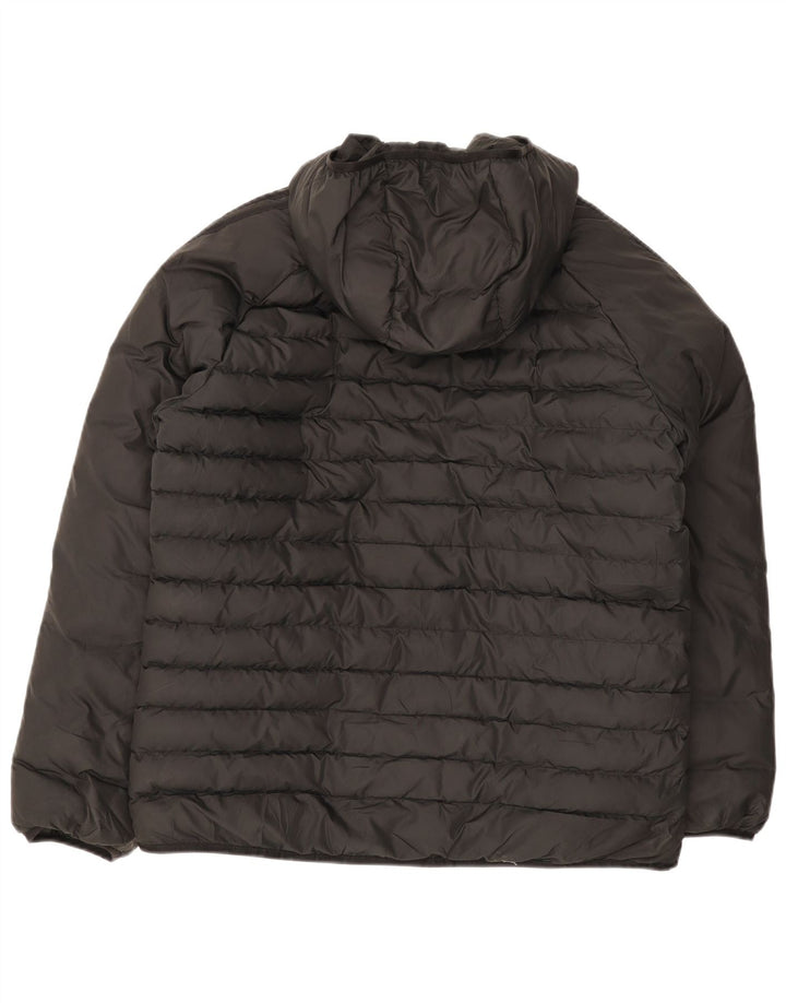Jachetă căptușită cu glugă pentru bărbați Adidas UK 40 Poliester negru mare