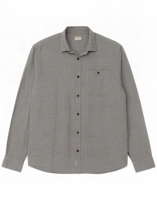Jack & Jones Cămașă de flanel pentru bărbați, XL, bumbac cu pete gri