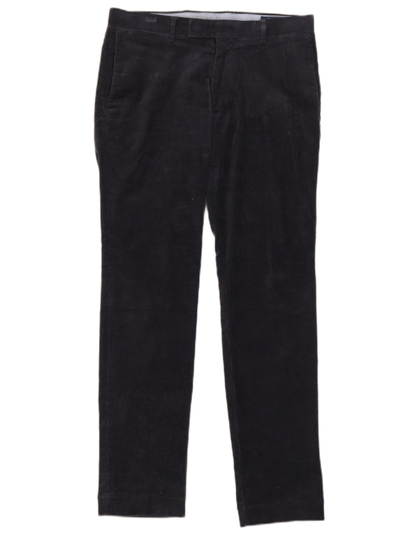 Pantaloni subțiri din velur pentru bărbați Polo Ralph Lauren L31 L32 Bumbac bleumarin