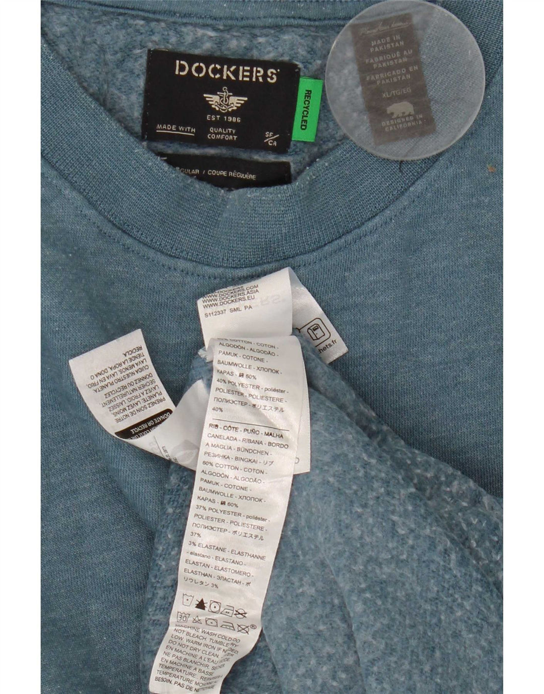 Pulover Dockers pentru bărbați, XL, bumbac, albastru