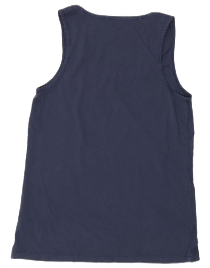 Vest Top pentru femei J. CREW UK 10 mic Bumbac bleumarin
