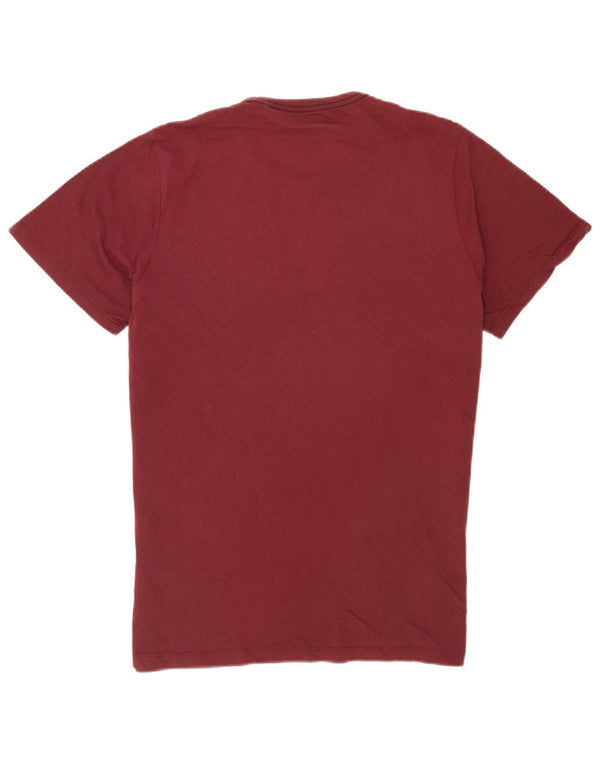 Tricou cu grafic Jack & Jones pentru bărbați Top mare din bumbac burgundy