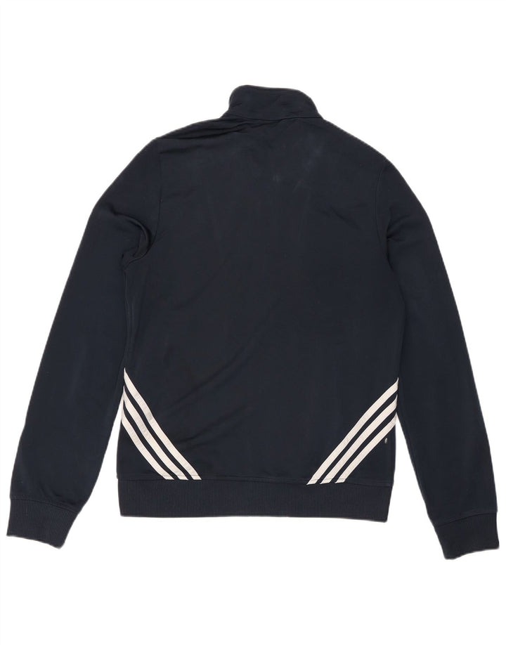 Jachetă de top pentru trening Adidas pentru femei UK 16, mare, albastru bleumarin