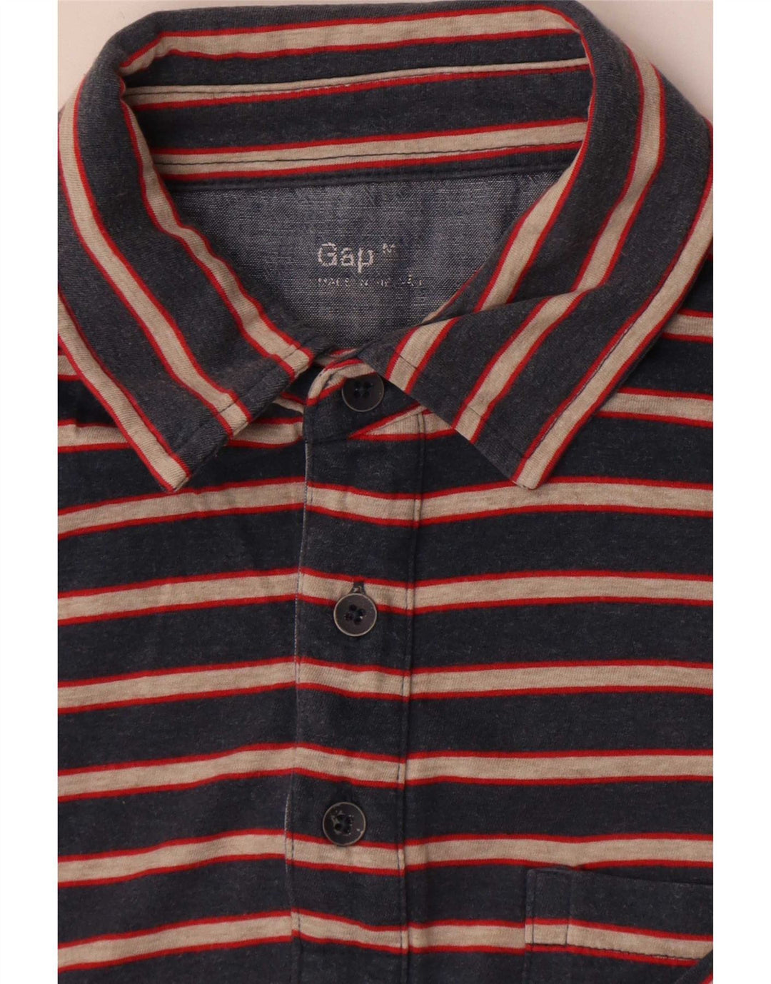 Tricou polo pentru bărbați Gap, mediu bleumarin, în dungi