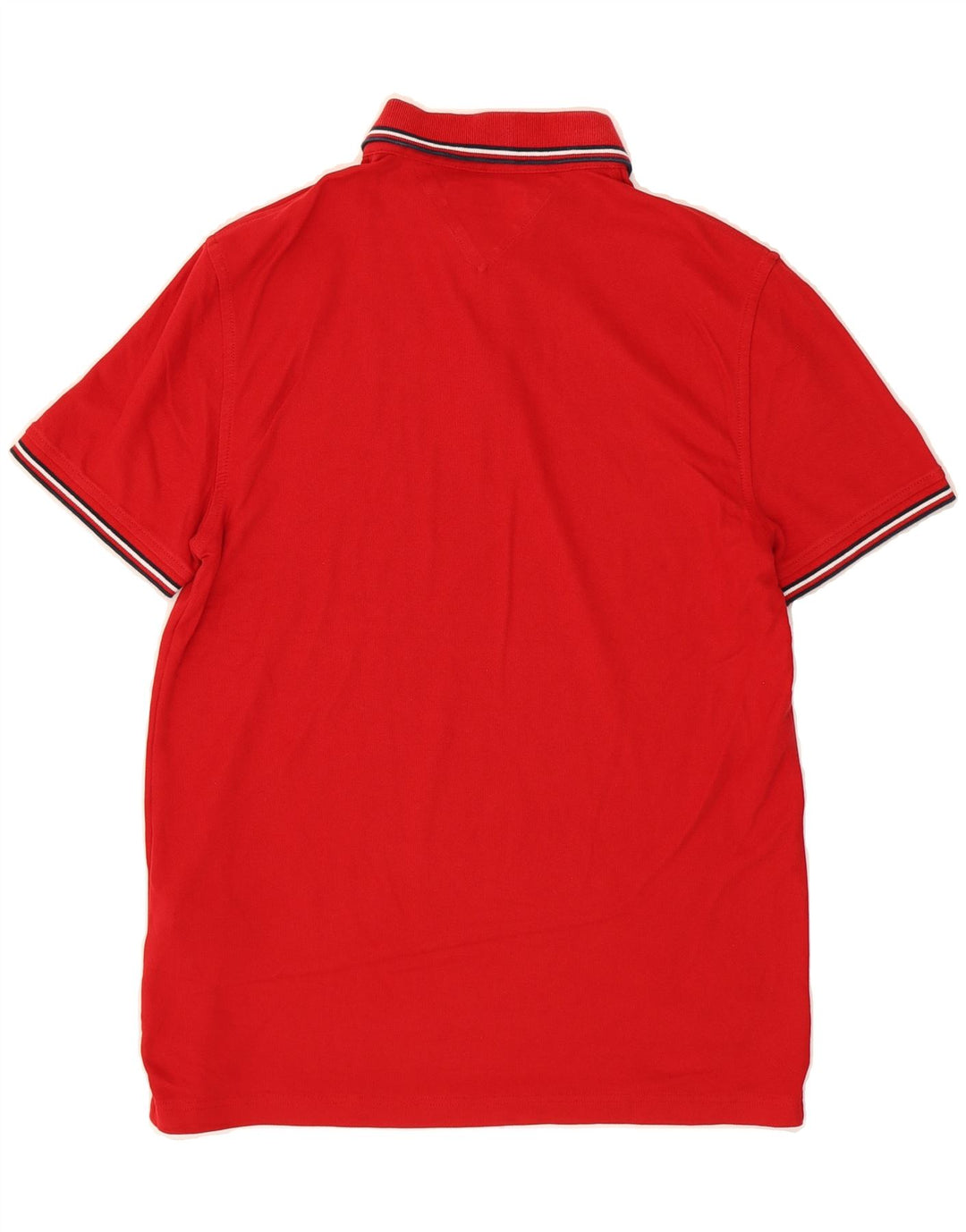 TOMMY HILFIGER Mens Polo Shirt Medium Red Cotton Vintage Tommy Hilfiger and Second-Hand Tommy Hilfiger from Messina Hembry 