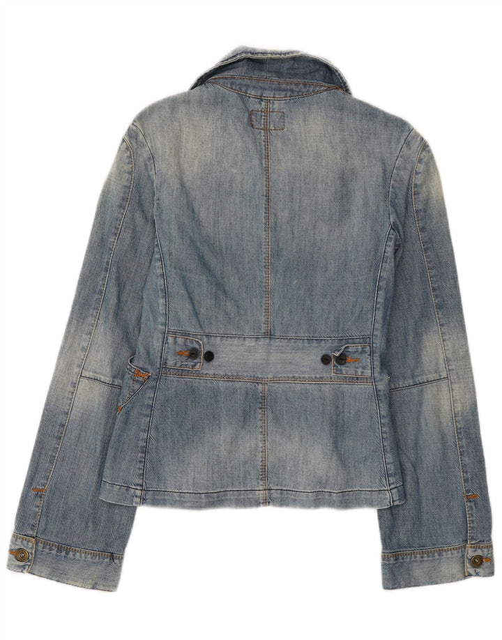 Jachetă Lee pentru femei din denim cu 3 nasturi, UK 10, bumbac albastru mic