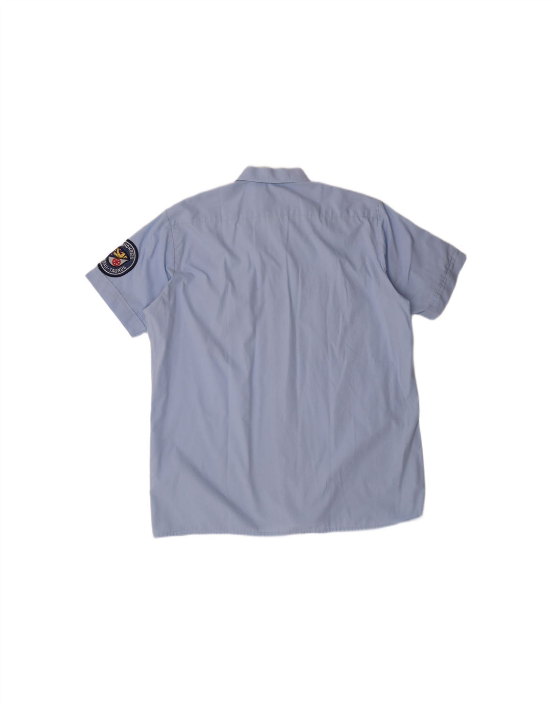 IMPERIAL Mens Short Sleeve Shirt Size 41/42 Large Blue Cotton