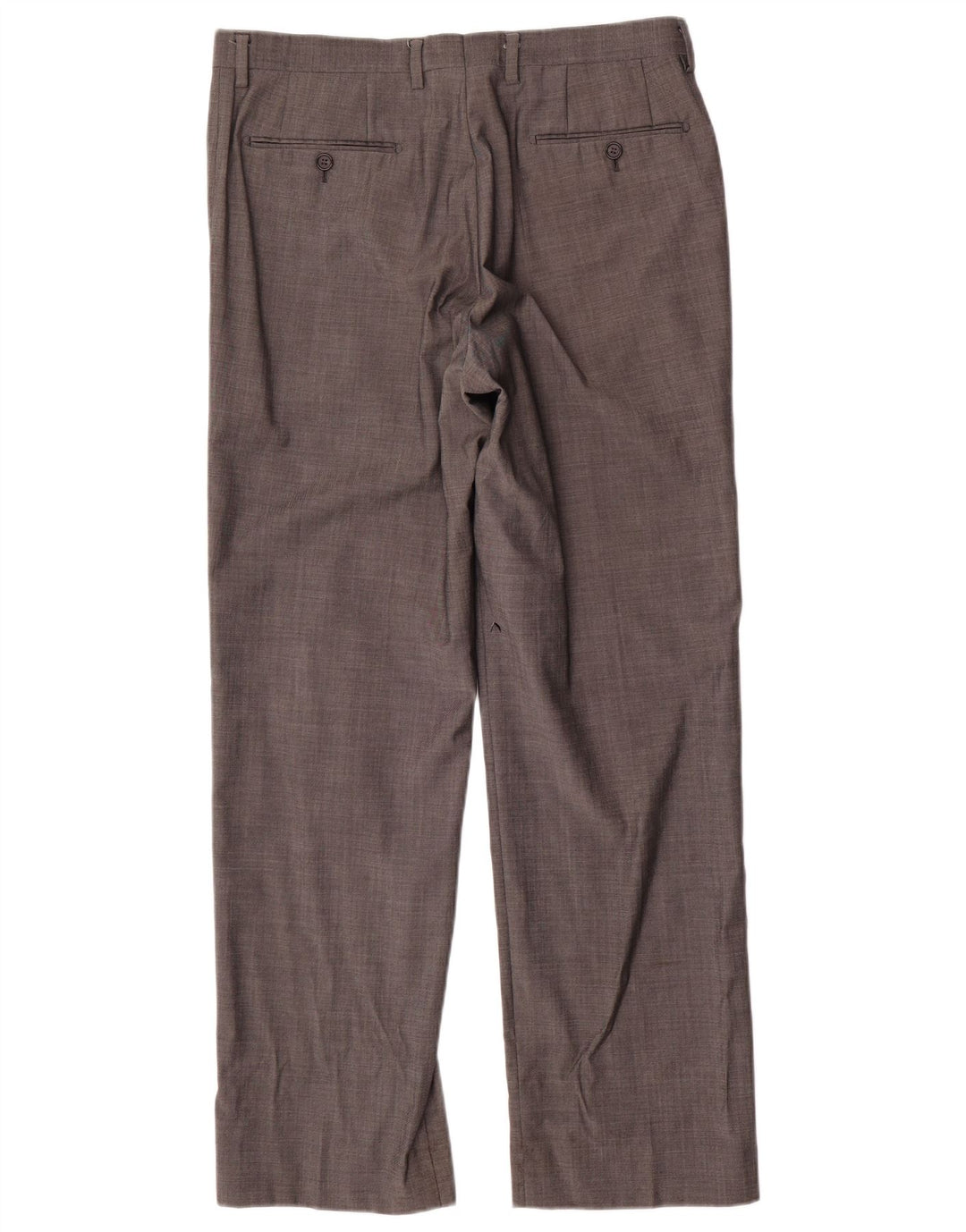Marks & Spencer Pantaloni de costum drept autograf pentru bărbați L34 L31 Lână gri