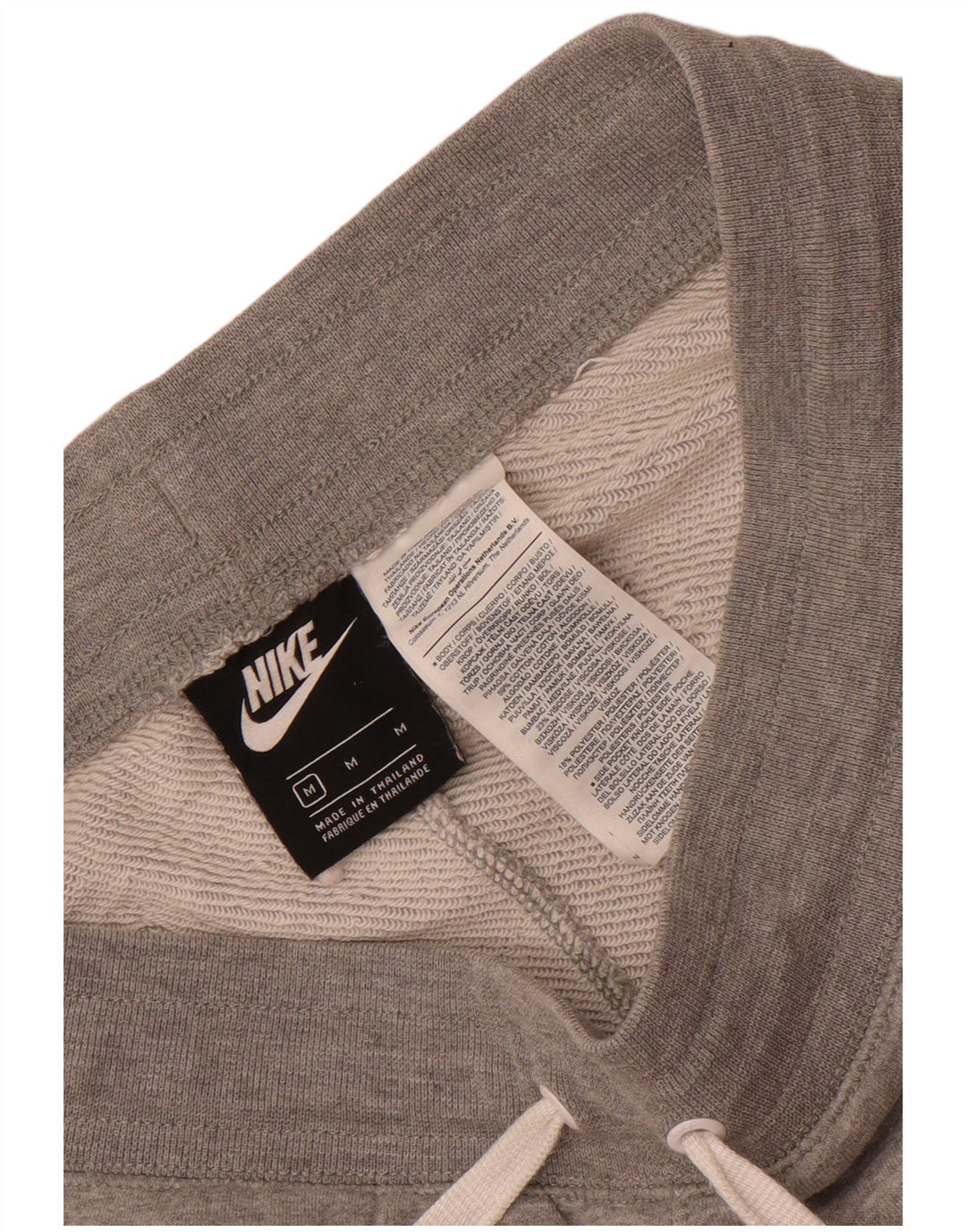 Pantaloni scurți sport grafic Nike pentru bărbați, bumbac, gri mediu