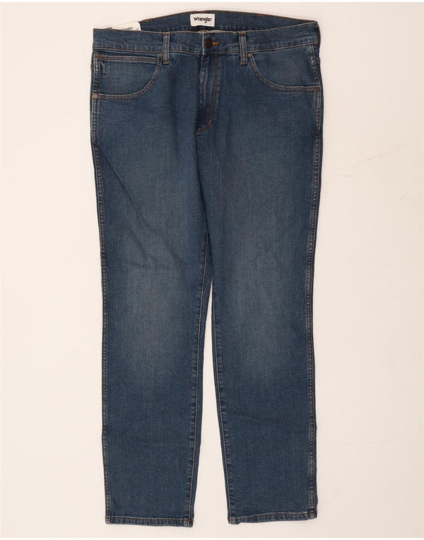 Blugi pentru bărbați Wrangler Larston Slim Tapered W36 L32 Bumbac albastru