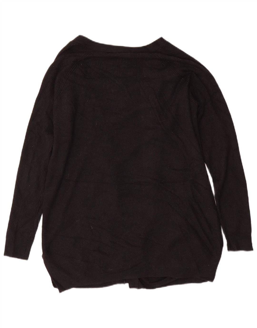 Pulover cardigan deschis pentru femei Marks & Spencer UK 10 Small Black Viscose