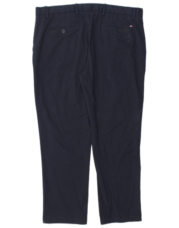 Pantaloni chino drepți pentru bărbați Tommy Hilfiger L36 L27 Bumbac bleumarin