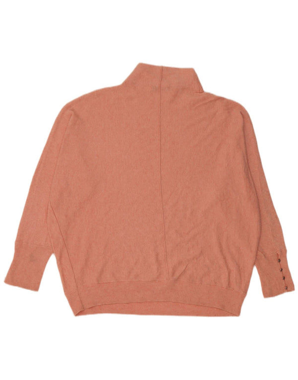 MINT VELVET Pulover cu gât țestoasă supradimensionat pentru femei UK 16 Large Pink
