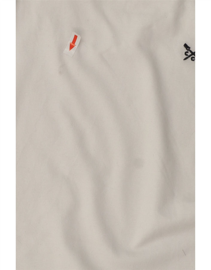 Crew Clothing Tricou pentru bărbați Top mare, alb, bumbac