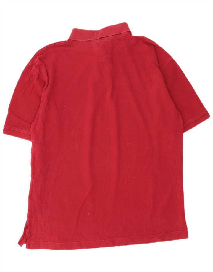 Cămașă polo pentru bărbați DOCKERS, bumbac burgundy mare