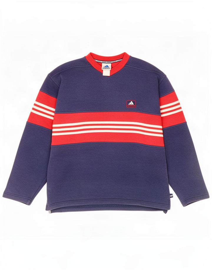 Hanorac pentru bărbați Adidas Jumper Mediu Bleumarin Colorblock