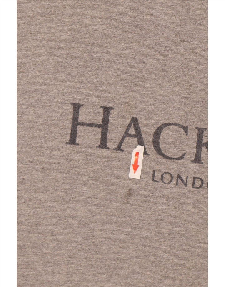 Hanorac pentru bărbați Hackett, cu formă clasică, cu grafică, 3XL, bumbac gri