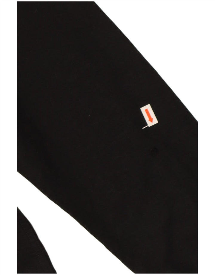 Cămașă pentru bărbați American Eagle Classic Fit, bumbac mediu negru