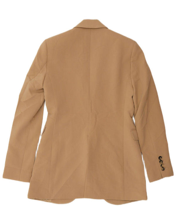 Sacou blazer pentru femei Zara, cu 1 nasture, UK 6 XS, poliester bej