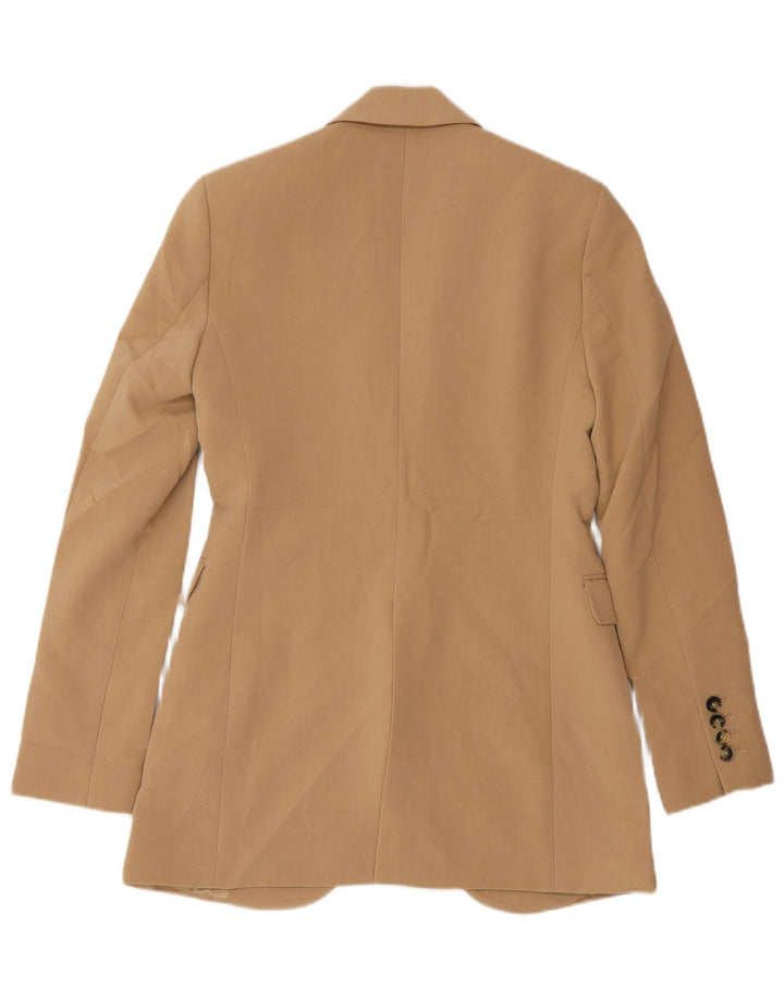 Sacou blazer pentru femei Zara, cu 1 nasture, UK 6 XS, poliester bej